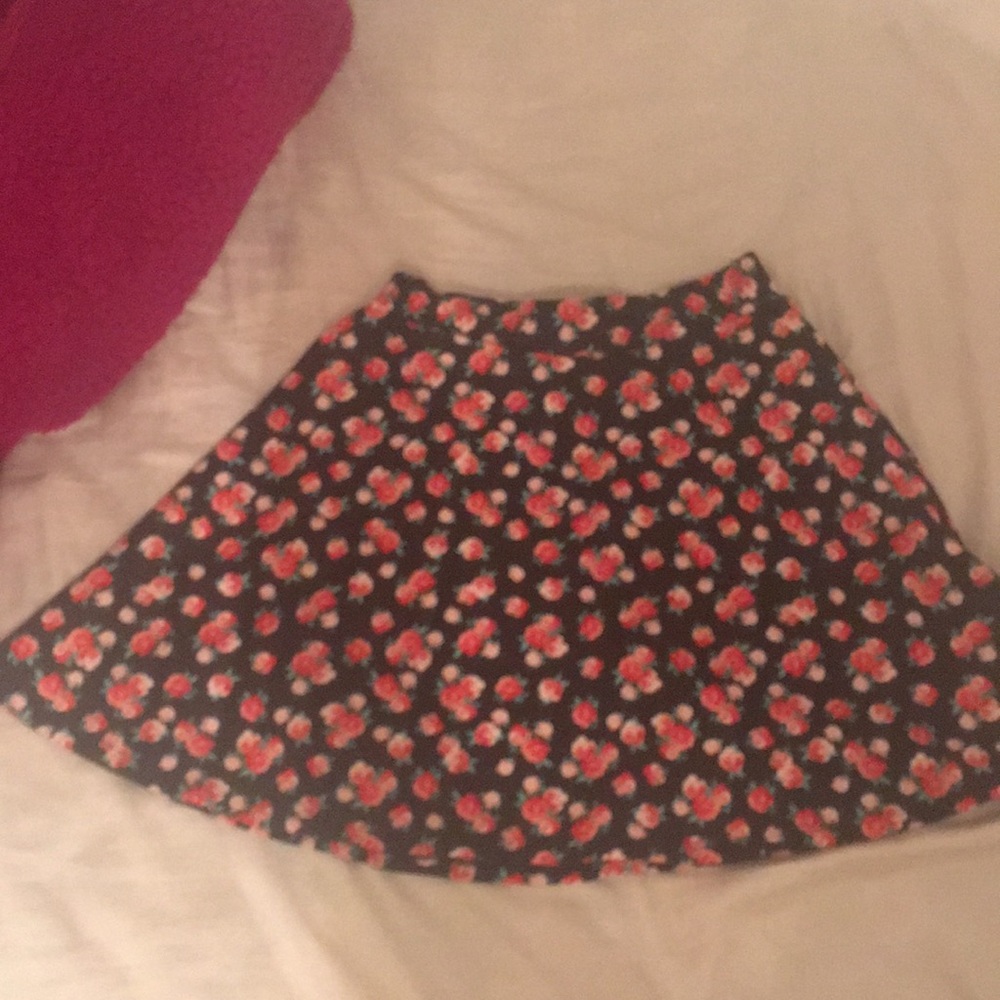 floral flowy circle skirt